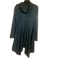 Women’s Sweater Dress Teal Green Size M Made In USA New