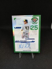 2025 Panini Prospect Edition Baseball Nick Potter Green Prizm Auto #54 Astros