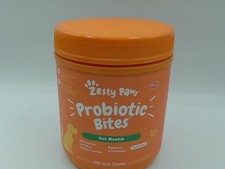 Zesty Paws Probiotic Bites Gut Health Soft Chews, Pumpkin Flavor, 250 Count