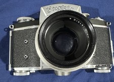 Vintage Exakta VX Camera with Carl Zeiss Jena Biotar 58mm f/2 Preset Lens