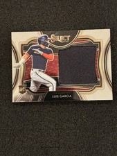 Luis V. Garcia 2021 Panini Select #HRJS-LG Horizontal Rookie Jumbo Swatch