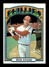 1972 Topps #528 Ron Stone Phillies EX+ *2p