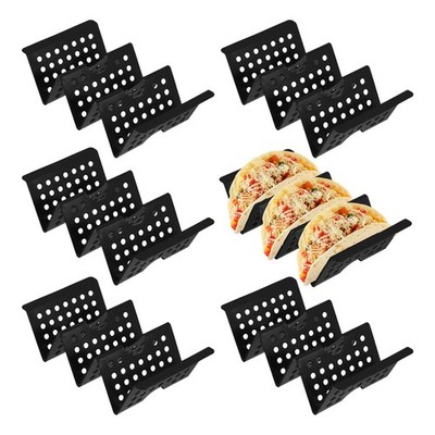 6er-Set Taco-Halter für Partyzubehör, schwarz
