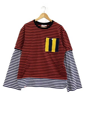 CHARLES JEFFREY LOVERBOY 25SS PATCH LONG SLEEVE 2 IN 1 TEE long sleeve T shirt L