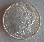 Morgan Silver Dollar Coin 1888 Mintmark: none