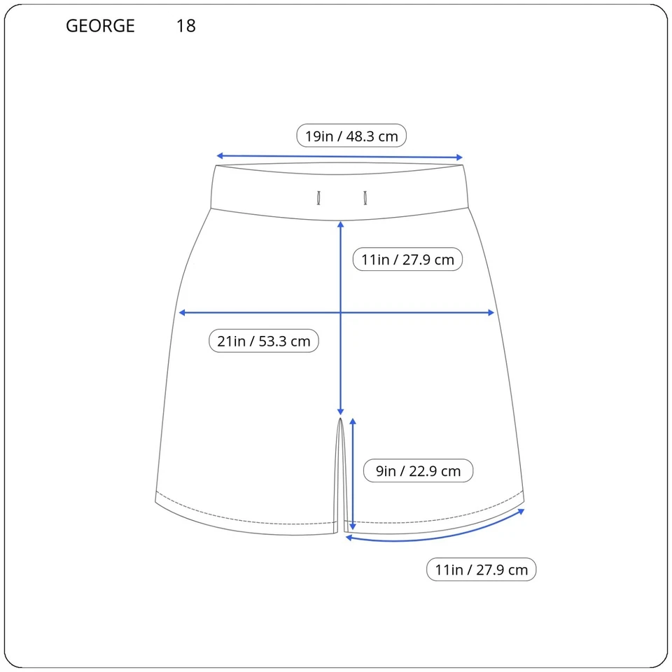 George Womens Shorts 18 Plus Beige Zip Fly London Fit Lightweight Casual Pockets - Image 2 of 4