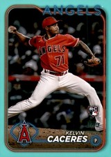 2024 Topps #680 Kelvin Caceres Aqua