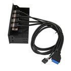 5.25In Usb 3.0 Front Panel Hub 4 Ports 5Gbps High Speed 19Pin Usb Front Pa IDM