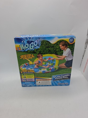 #ad #ad H2O GO Splash And Learn Inflatable Kiddie Pool 47in x 46in x 18in Summer Pool $19.99