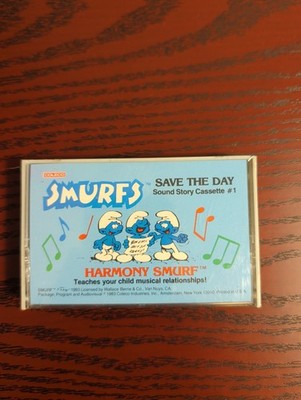 Coleco Smurfs Save The Day HARMONY Story Sound Cassette 1 Musical 1983 Atari NEW