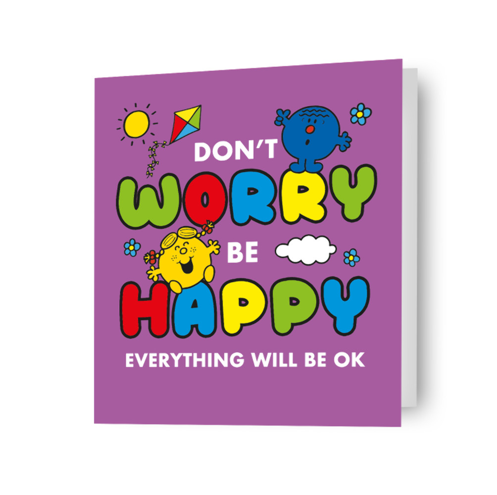 Mental Health Card Mr Men & Little Miss Blank Card Includes Envelope 7x6 Inch
