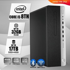 HP Desktop Computer PC i5 8TH,up to 32GB RAM 17TB SSD HDD, Windows 11,WIFI