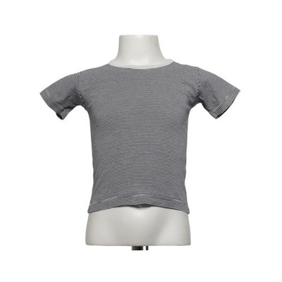 Petit Bateau, T-shirt, Größe: 104, Grau/Weiß, Streifen, Unisex (Kinder) #Zdl