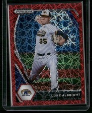 2021 Panini Prizm Draft Picks #PDP168 Luke Albright Red Velocity Prizm