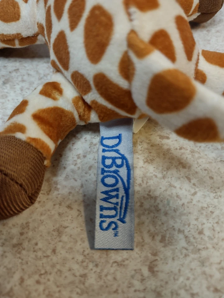 Dr. Brown’s Soporte para Chupete y Mordedor Safari Jirafa Lovey Peluche 8" Foto 3 de 4