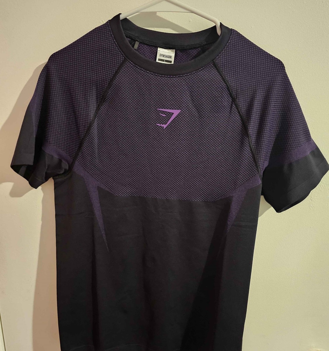 NEW GYMSHARK Onyx 5.0 Seamless T-Shirt/ PURPLE / SIZE MEDIUM | eBay