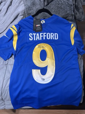 MATTHEW STAFFORD RAMS SIGNED JERSEY AUTHENTIC SUPERBOWL CHAMP NIKE FANATICS 