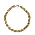 Bracelet Chaîne Tiffany & Co. Authentique Argent Sterling Or 18K Combi