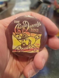 Charlie Daniels Pinback Button Vintage Nice 1980s