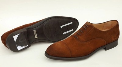 Magnanni Lace up Suede Oxfords Mens Shoes Size 41/US 8 in Brown
