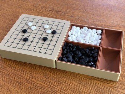 Go Board Game 9x9 Compact Travel-Size Set
