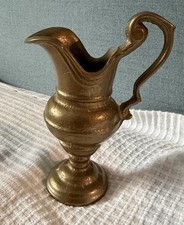 Vase - Zierkrug - Kanne - Karaffe - Messing massiv - vintage - Antik-Stil Deko