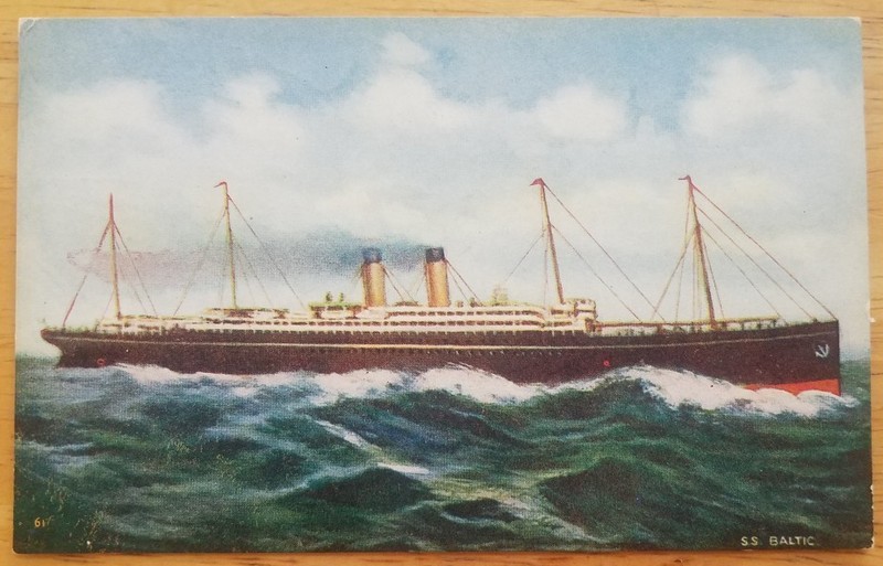 WHITE STAR LINE - SET OF FOUR ORIGINAL POST CARDS 1910-1920s
