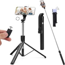 67Inch Extendable Phone Selfie Stick with Wireless Remote, Tripod Stand and Fill