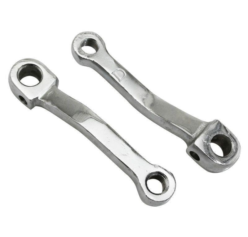 Manivelle pour mobylette gauche et droite entraxe 130mm en acier chromé