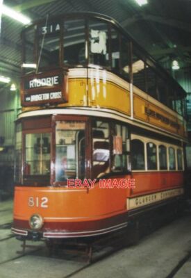 FOTO CRICH - GLASGOW STRASSENBAHNWAGEN 812 A 1900 WAGEN BESTIMMT FÜR RIDDRIE AUF DER ROUTE 31