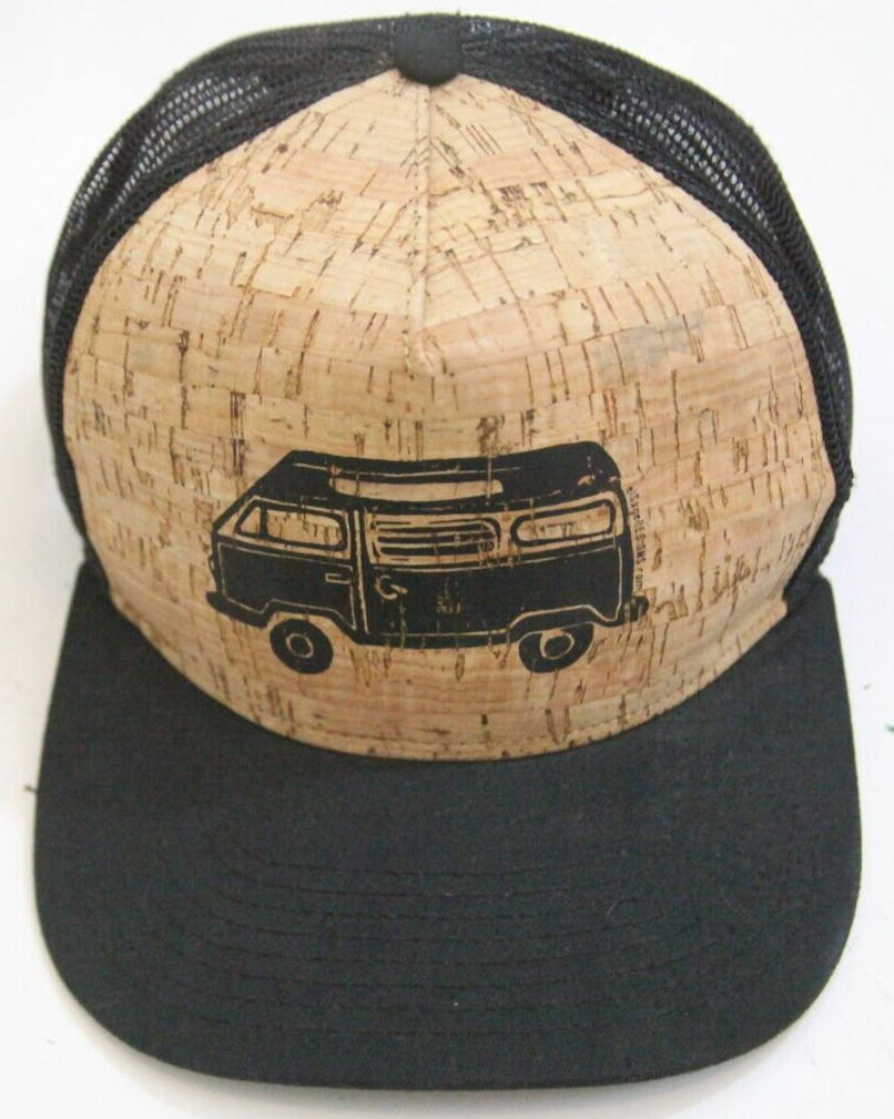 Otto Van Graphic Beige & Black Baseball Hat Snapback One Size Fits All Cap WS652