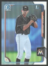 2015 Bowman Draft Chrome Refractor 1st Justin Jacome #162
