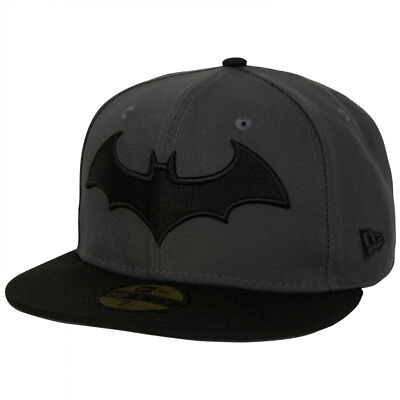 Batman Hush Logo Grey Colorway New Era 59Fifty Fitted Hat Grey