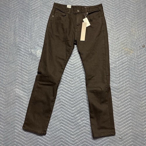 Smoke Rise Mens Jeans 36x34 Black Slim Straight Leg Moto Streetwear