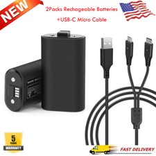 Rechargeable Battery  USB-C Cable For XBOX One Wireless Controller X S Series