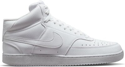 Nike Men Court Vision Mid NN Shoes Size US‎ 11 White/White Leather DN3577 100 Size 11 ✓ MENS Nike COURT VISION MID Basketball Sneakers  main image 3