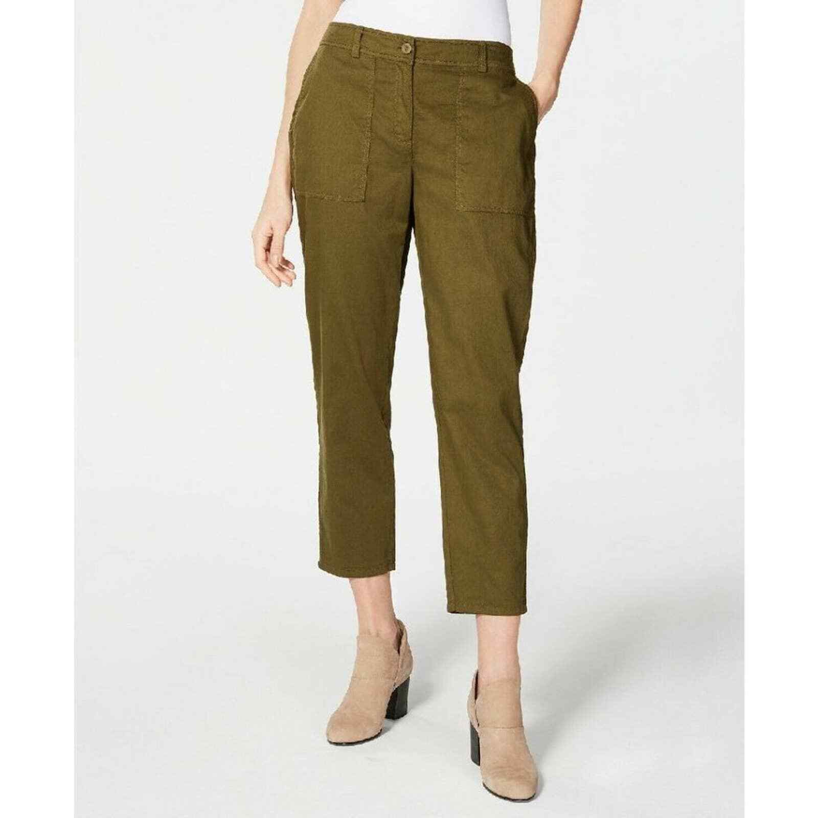 Soft Organic Cotton Twill Ankle Pant 