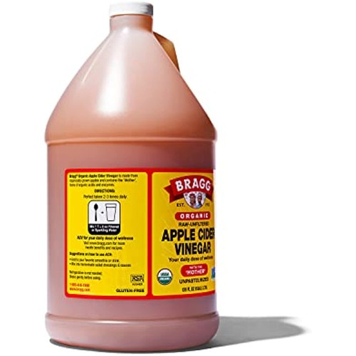 Organic Raw Apple Cider Vinegar Unfiltered Bragg 1 Gal (128oz) Liquid - Picture 2 of 8