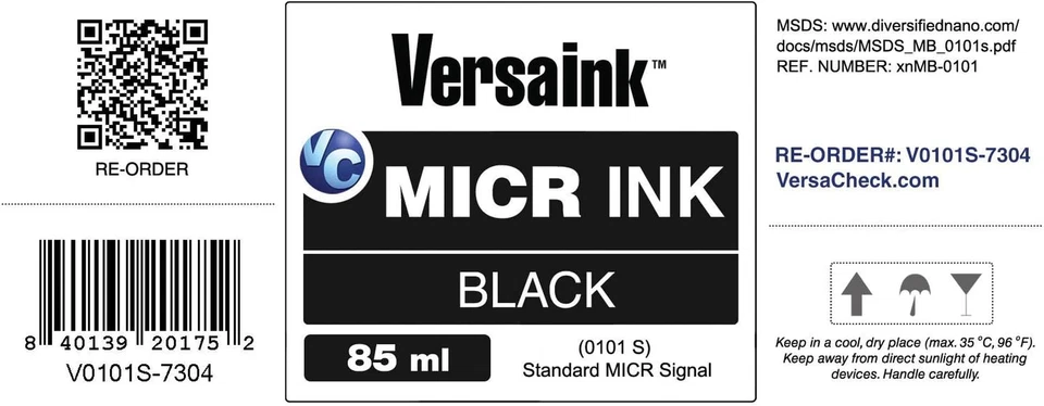 -Nano Black MICR Ink -85Ml – Magnetic Ink for Check Printers and All-In-One Inkj - Image 2 of 3