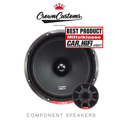 VIBE SLICK 6,5'' KOMPONENTE 480 WATT AUTO TÜR LAUTSPRECHER BASS AUTO AUDIO