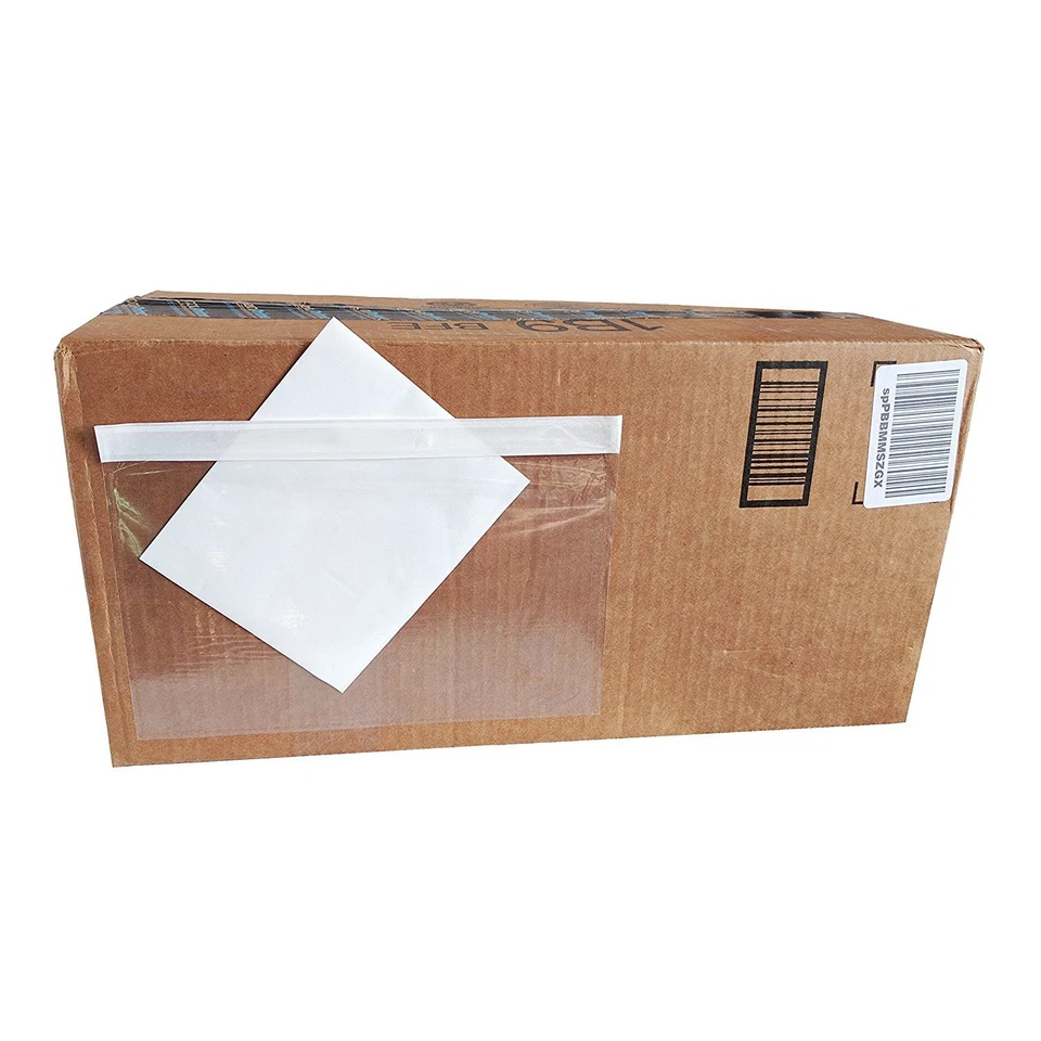 300 Clear Envelope Pouches 6x9 Slip Plastic Shipping Packing List Self Adhesive - Image 2 of 4