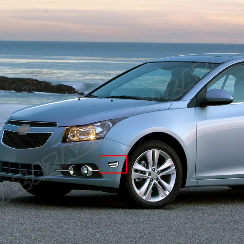 LED White Front Bumper Side Marker Light Smoked For 2011-2016 Chevrolet Cruze — 第 3/4 张图片