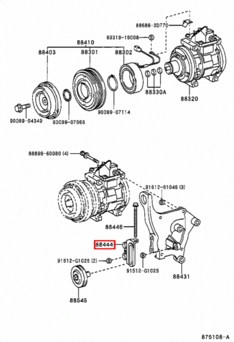 Genuine Toyota LandCruiser 79 78 Series HDJ 1HD 4.2 Diesel Idle Pulley Bracket - Picture 6 of 7