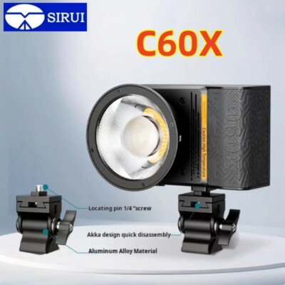 SIRUI C60X 60W LED COB Video Light Portable Photography Camera Light 2500-6500K