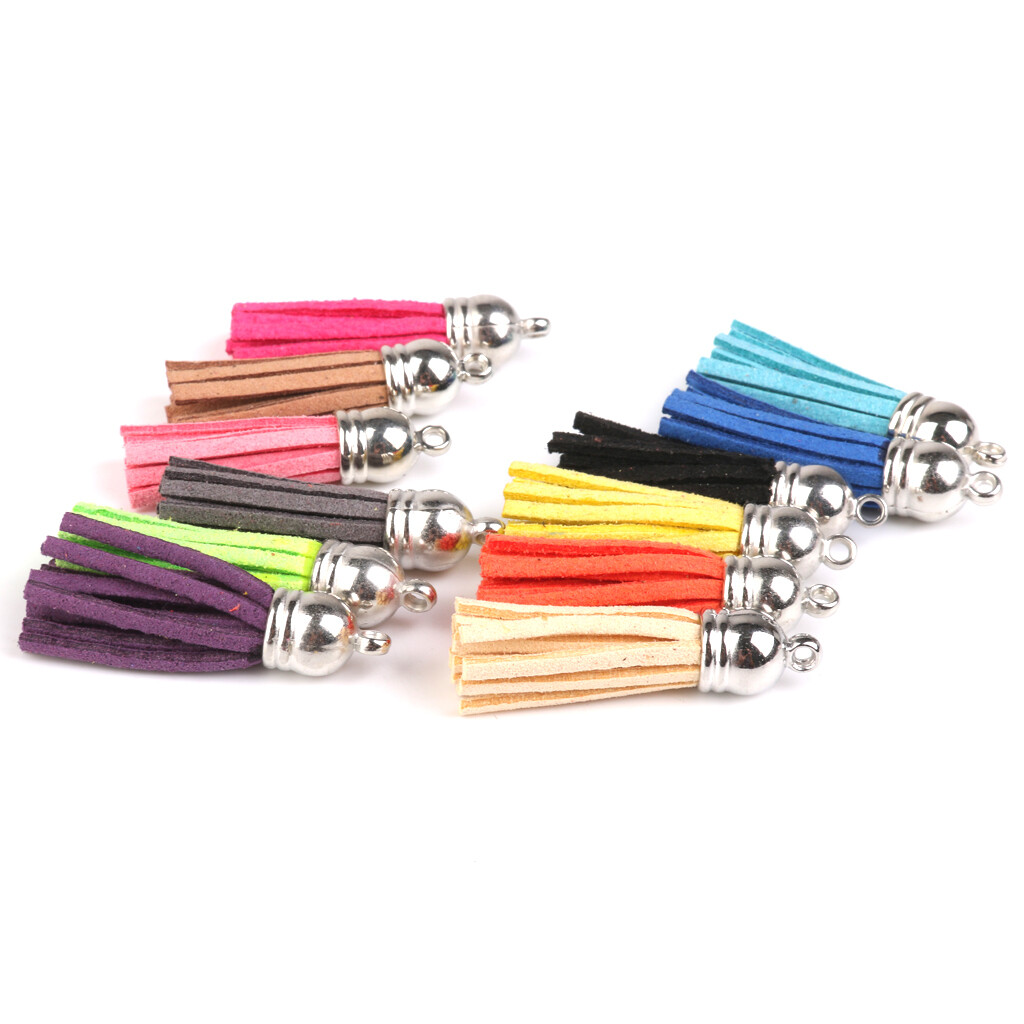 LUMoony 20 Stück Baumwoll-Quasten 5cm - Bunte Troddeln Für Schmuck & DIY-Projekte