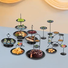 12pcs Round Cupcake Dessert Display Stand Fruits Snack Holder Party Events Decor