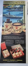 1944 Seaforth mens toiletries shaving lotion cologne soap mugs Christmas ad