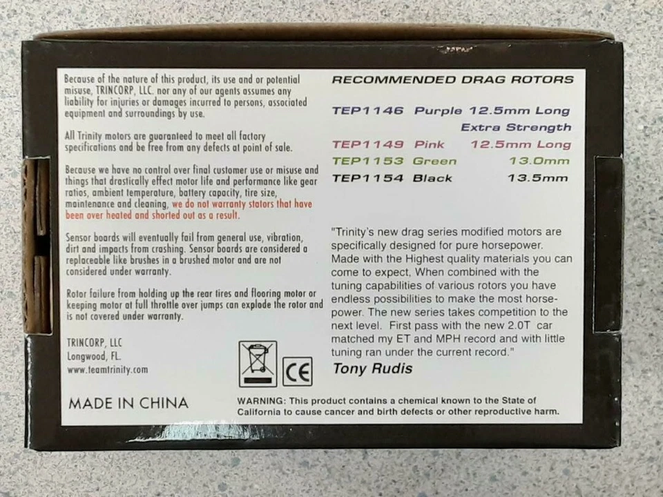 Drag Master 4.5T Holeshot Brushless Motor DM45 Brand New!! - Image 3 of 4