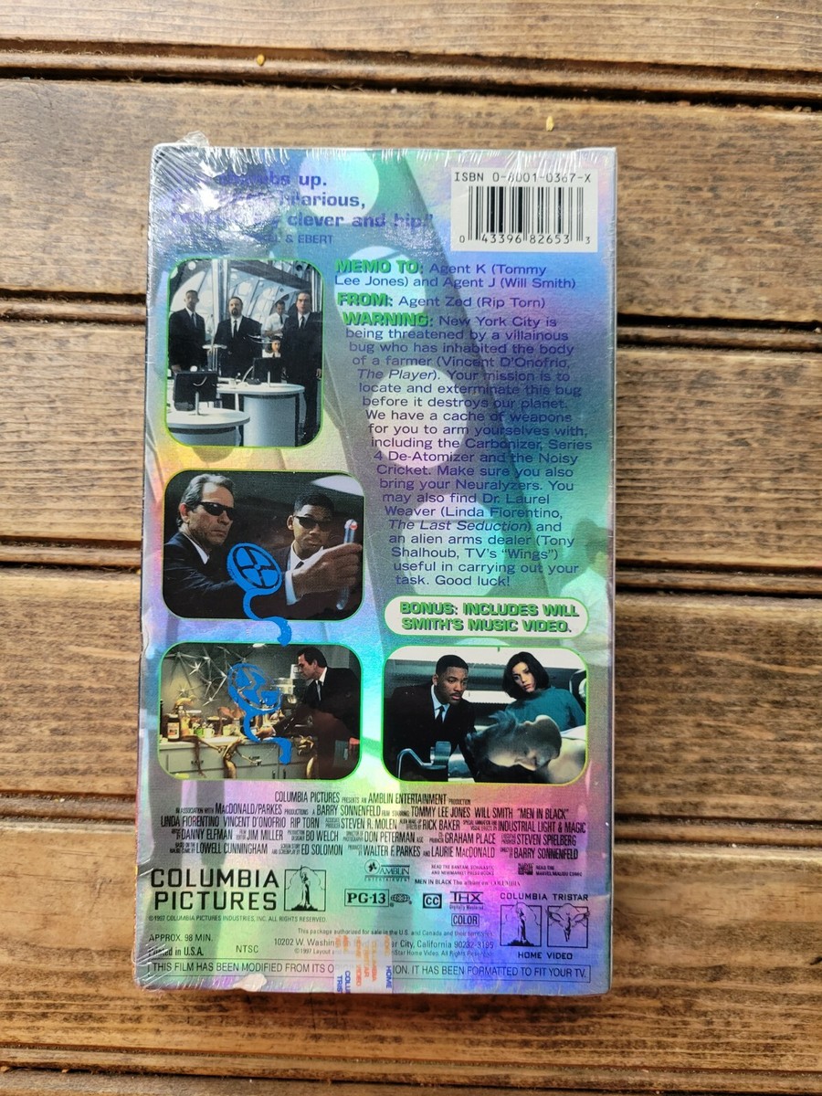 VTG Men In Black MIB VHS Factory Sealed Columbia Tristar