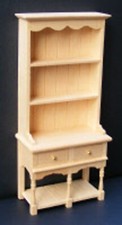 Dolls House Wooden Kitchen Dresser With 2 Draws 1:12 Scale Miniature 05 tumdee